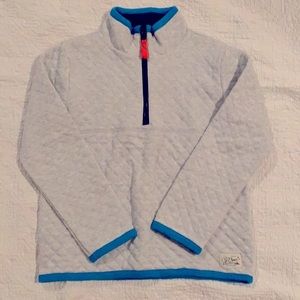 JCrew boys reversible pullover. Gray and blue/blue and Navy. Size 6